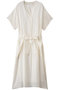 ナチュラルリネンガーゼ半袖ワンピース プレインピープル/PLAIN PEOPLE オフホワイト