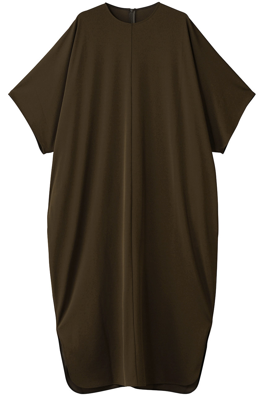 プレインピープル/PLAIN PEOPLEのトリアセドライジャージ半袖ワンピース(カーキ/A1553UA 204)