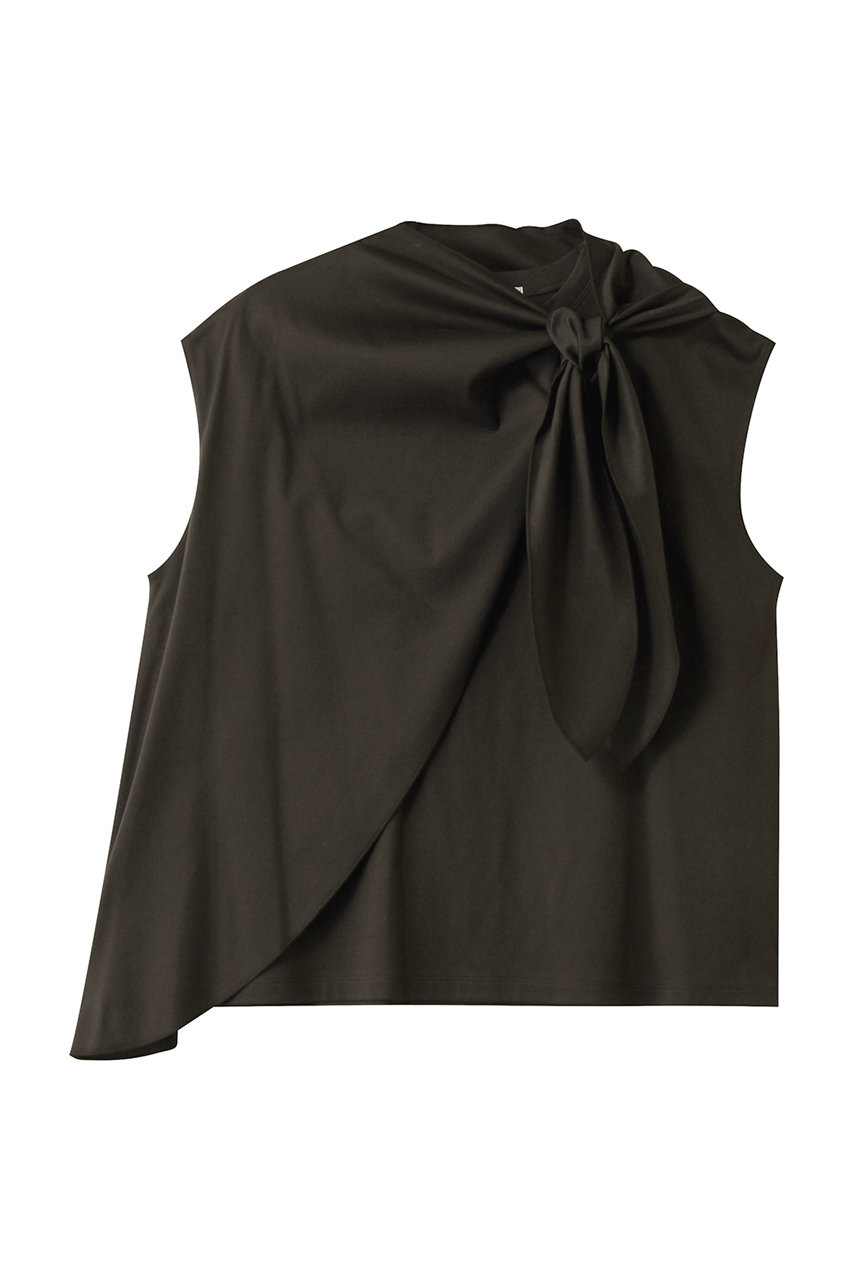 プレインピープル/PLAIN PEOPLEのスーピマライトスムースドレープデザインT(ブラウン/A1553UTS234)