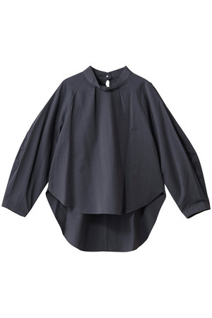 プレインピープル/PLAIN PEOPLEの綿麻高密度ツイルタック入りフレアブラウス(110400/110403)