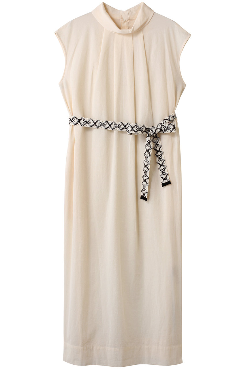 PLAIN PEOPLE コットンボイルガーゼタンブラーノースリワンピース (アイボリー, F) プレインピープル ELLE SHOP