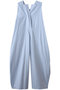 ブルーストライプジャンプスーツ プレインピープル/PLAIN PEOPLE ブルー×ホワイト