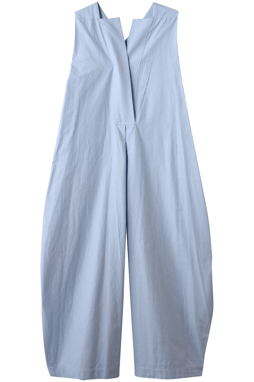 PLAIN PEOPLE ブルーストライプジャンプスーツ (ブルー×ホワイト, 2) プレインピープル ELLE SHOP PLAIN PEOPLE ブルーストライプジャンプスーツ (ブルー×ホワイト, 2) プレインピープル ELLE SHOP