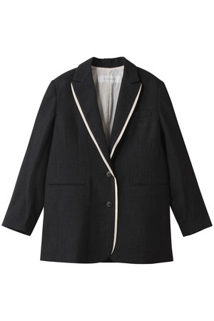 プレインピープル/PLAIN PEOPLEのウールリネンへリンボンテーラードジャケット(110800/110801)