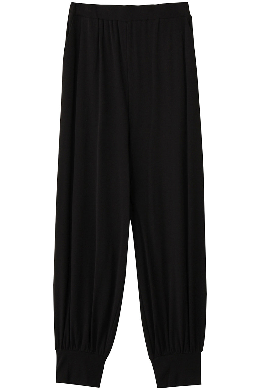 プレインピープル/PLAIN PEOPLEの超強撚フライスジョガーパンツ(ブラック/A1553UP 109)