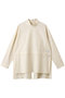 COTTON SABREタック＆スリットハイネックブラウス プレインピープル/PLAIN PEOPLE アイボリー