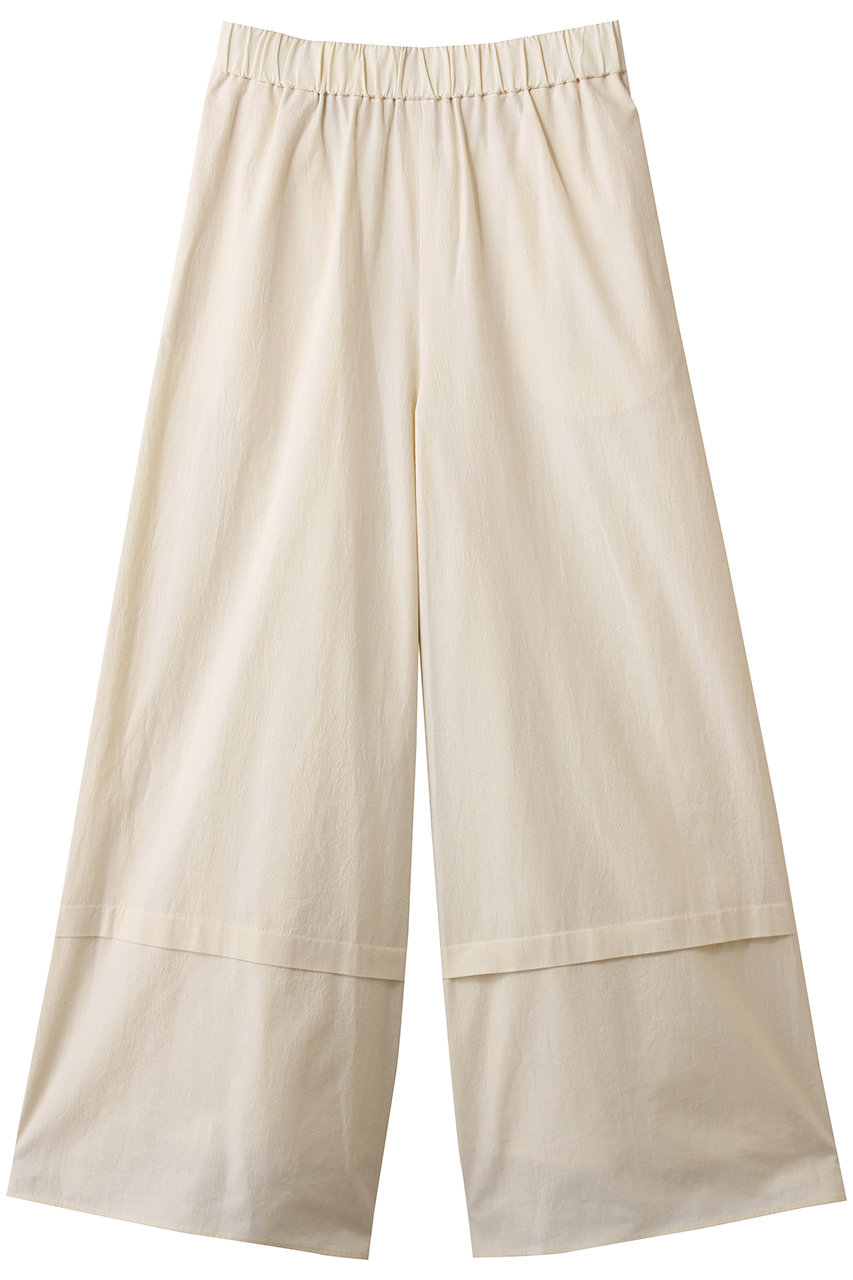 PLAIN PEOPLE(プレインピープル)｜COTTON SABREタックワイドパンツ  