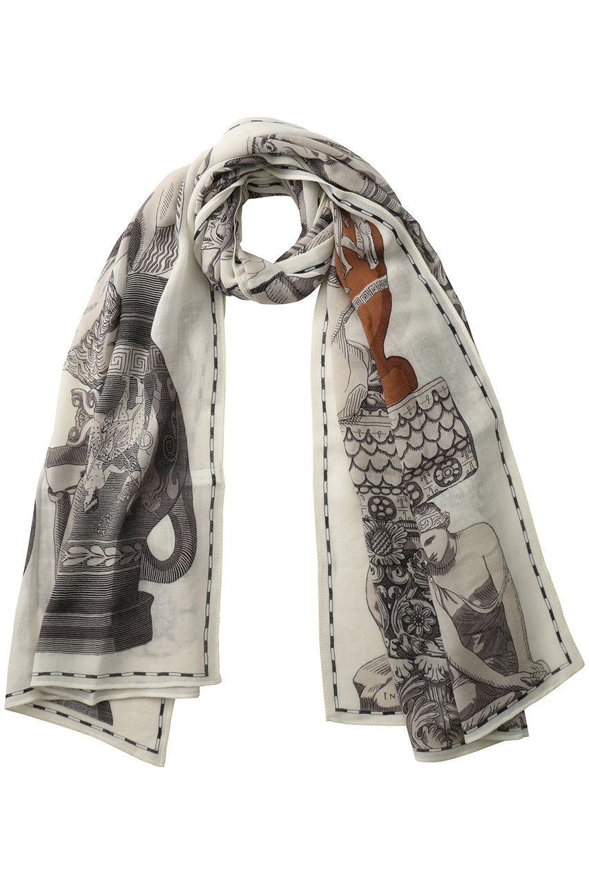 プレインピープル/PLAIN PEOPLEの【INOUI EDITIONS】ストール/ARCHIVES(ホワイト/A1554PSE805)