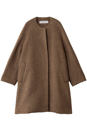 プレインピープル/PLAIN PEOPLEのループインレイノーカラーコート(110900/110903)