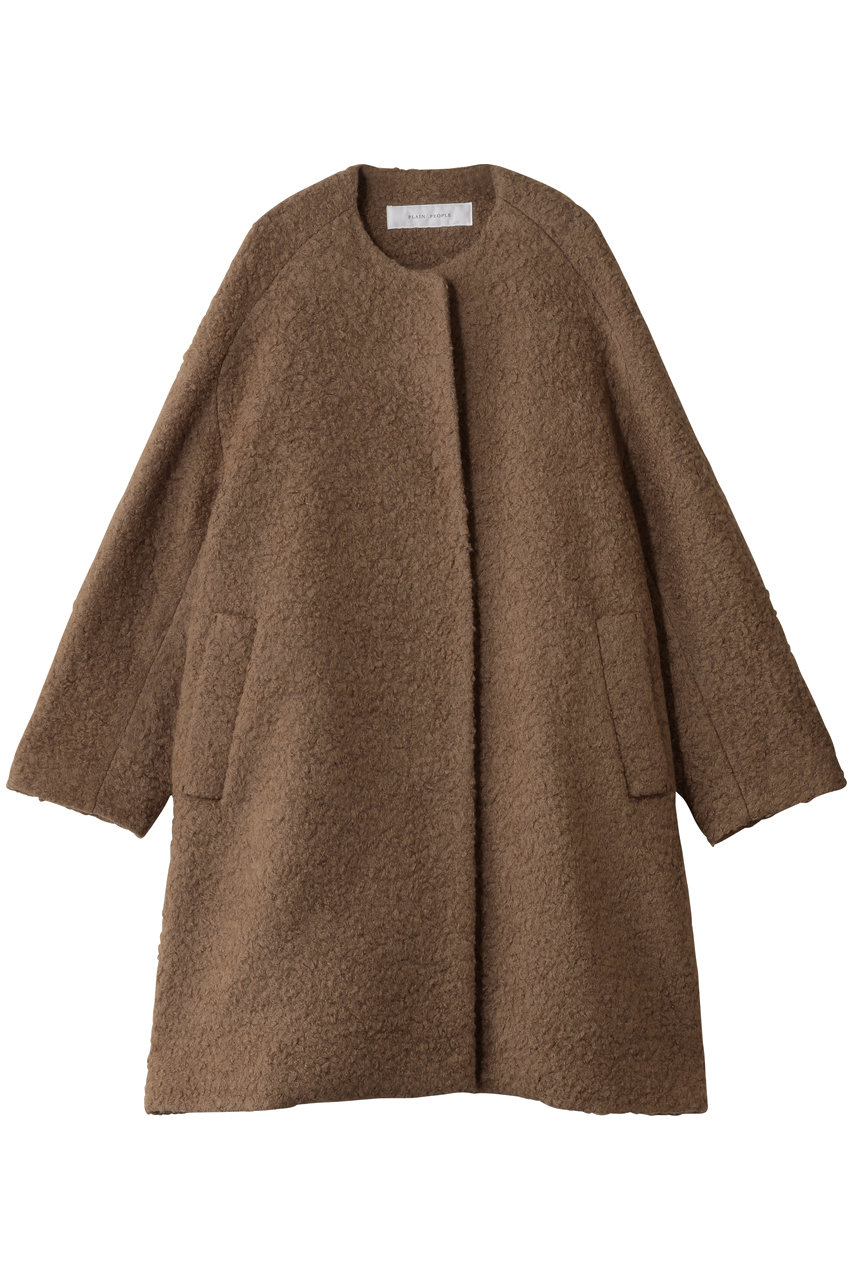 PLAIN PEOPLE ループインレイノーカラーコート (キャメル, 3) プレインピープル ELLE SHOP PLAIN PEOPLE ループインレイノーカラーコート (キャメル, 3) プレインピープル ELLE SHOP