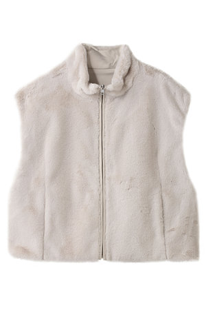 プレインピープル/PLAIN PEOPLEのリバーシブルファーベスト(110800/110806)