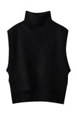 MONAアルパカニュアンスネックニットベスト