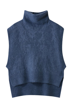 プレインピープル/PLAIN PEOPLEのMONAアルパカニュアンスネックニットベスト(110300/110301)