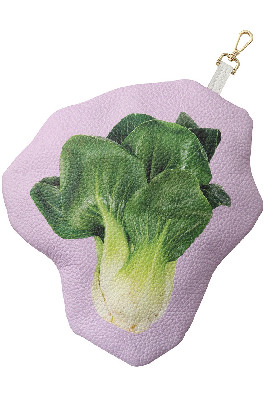 プレインピープル/PLAIN PEOPLEのベジタブルプリントポーチ(パープル/A1554PE 961)