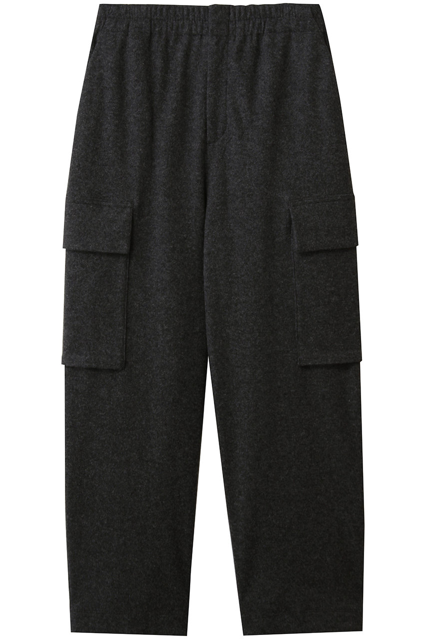 マットフィニッシュウールジャージカーゴパンツ