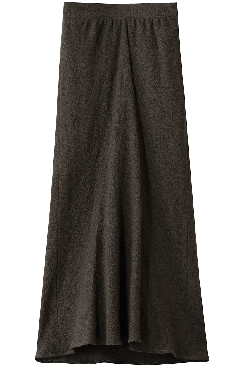 プレインピープル/PLAIN PEOPLEのウールリネンコットンワッシャーバイヤスストレートスカート(カーキグレー/A1553FS 508)