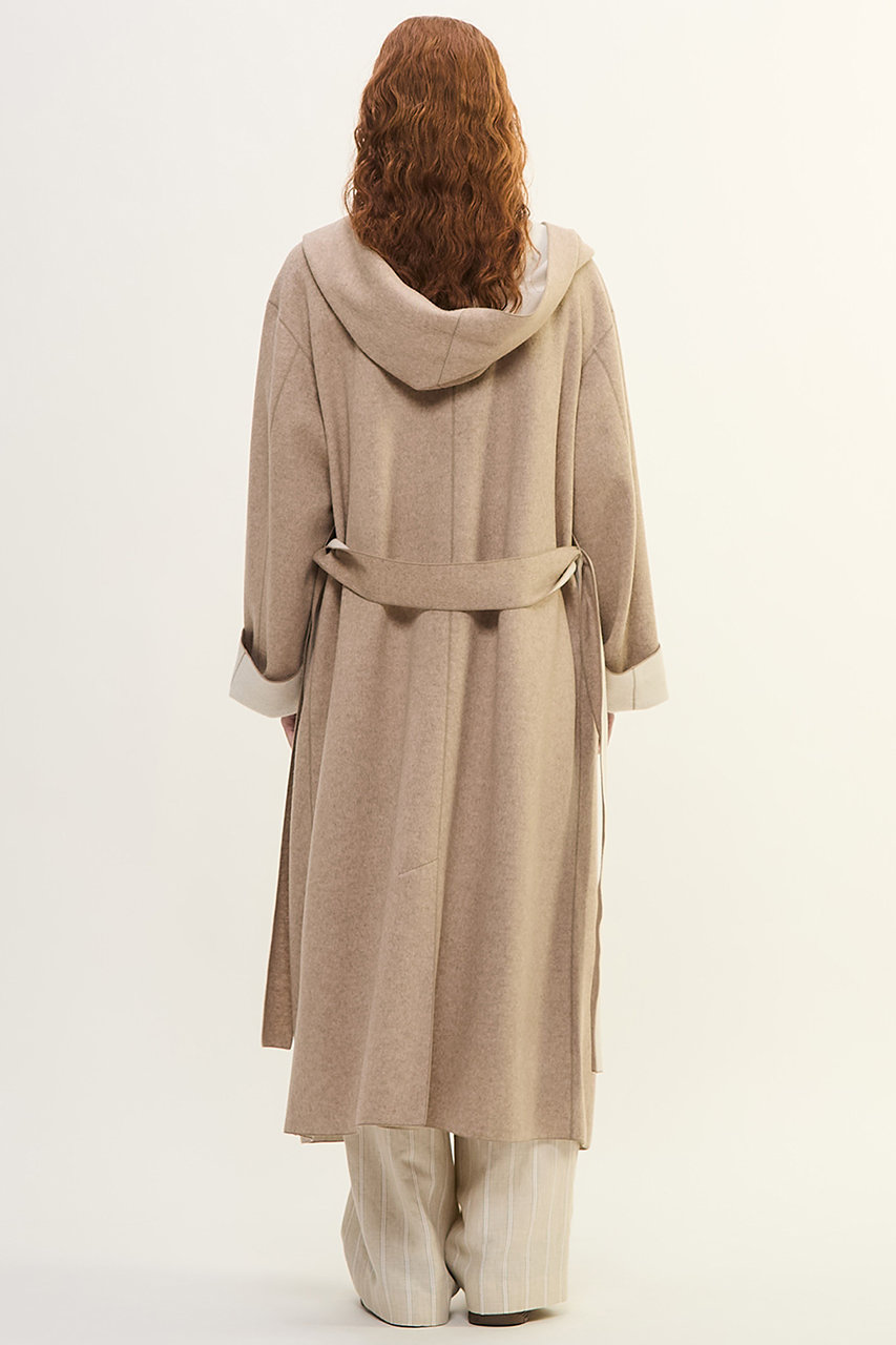 美品【大きいサイズ3】プレインピープル アンゴラダブルフェイスコート ベージュ 美品【大きいサイズ3】プレインピープル アンゴラダブルフェイスコート