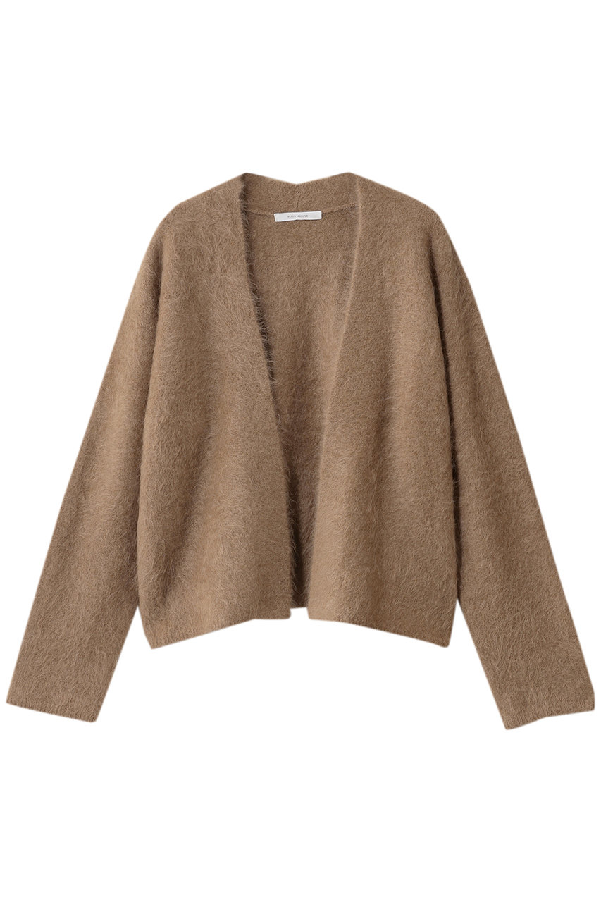 プレインピープル/PLAIN PEOPLEのMONAアルパカミドル丈ニットカーディガン(ベージュ/A1553KCD535)