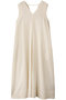 ダブルガーゼVネックノースリーブワンピース プレインピープル/PLAIN PEOPLE アイボリー