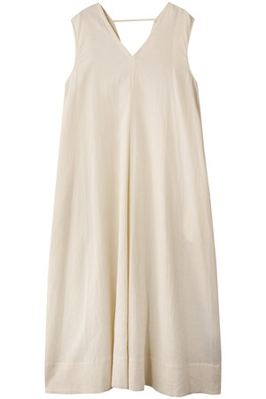 プレインピープル/PLAIN PEOPLEのダブルガーゼVネックノースリーブワンピース(110500/110503)