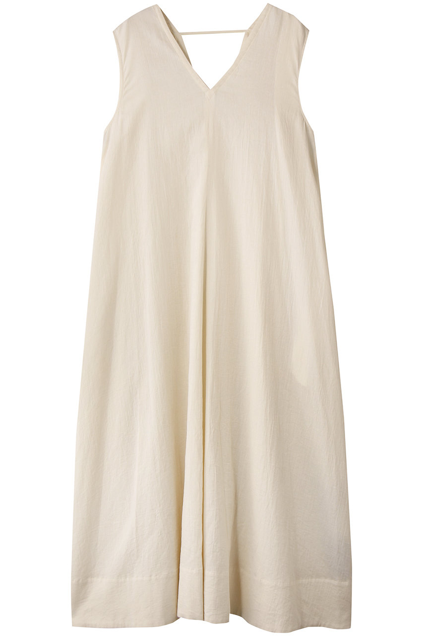 PLAIN PEOPLE ダブルガーゼVネックノースリーブワンピース (アイボリー, 3) プレインピープル ELLE SHOP PLAIN PEOPLE ダブルガーゼVネックノースリーブワンピース (アイボリー, 3) プレインピープル ELLE SHOP