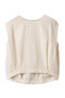 ダブルガーゼコクーンシルエットショート丈トップス プレインピープル/PLAIN PEOPLE アイボリー