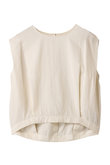 ダブルガーゼコクーンシルエットショート丈トップス