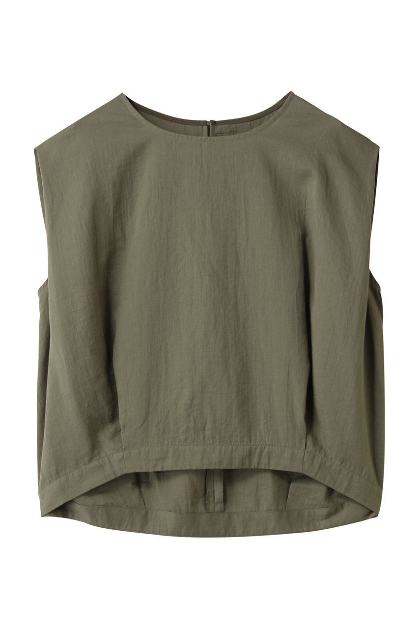 PLAIN PEOPLE ダブルガーゼコクーンシルエットショート丈トップス (カーキ, F) プレインピープル ELLE SHOP PLAIN PEOPLE ダブルガーゼコクーンシルエットショート丈トップス (カーキ, F) プレインピープル ELLE SHOP