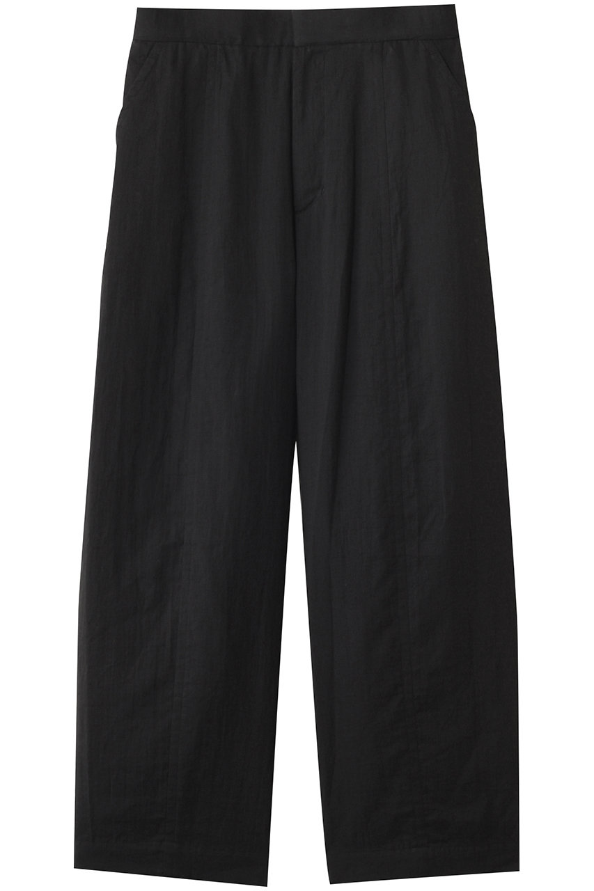 PLAIN PEOPLE ダブルガーゼカーブパンツ (ブラック, 2) プレインピープル ELLE SHOP PLAIN PEOPLE ダブルガーゼカーブパンツ (ブラック, 2) プレインピープル ELLE SHOP