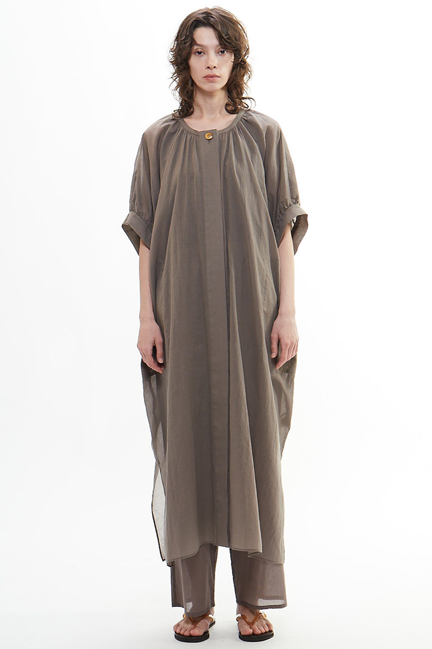 PLAIN PEOPLE ボイルクルーネックドレス (トープ, 2) プレインピープル ELLE SHOP PLAIN PEOPLE ボイルクルーネックドレス (トープ, 2) プレインピープル ELLE SHOP