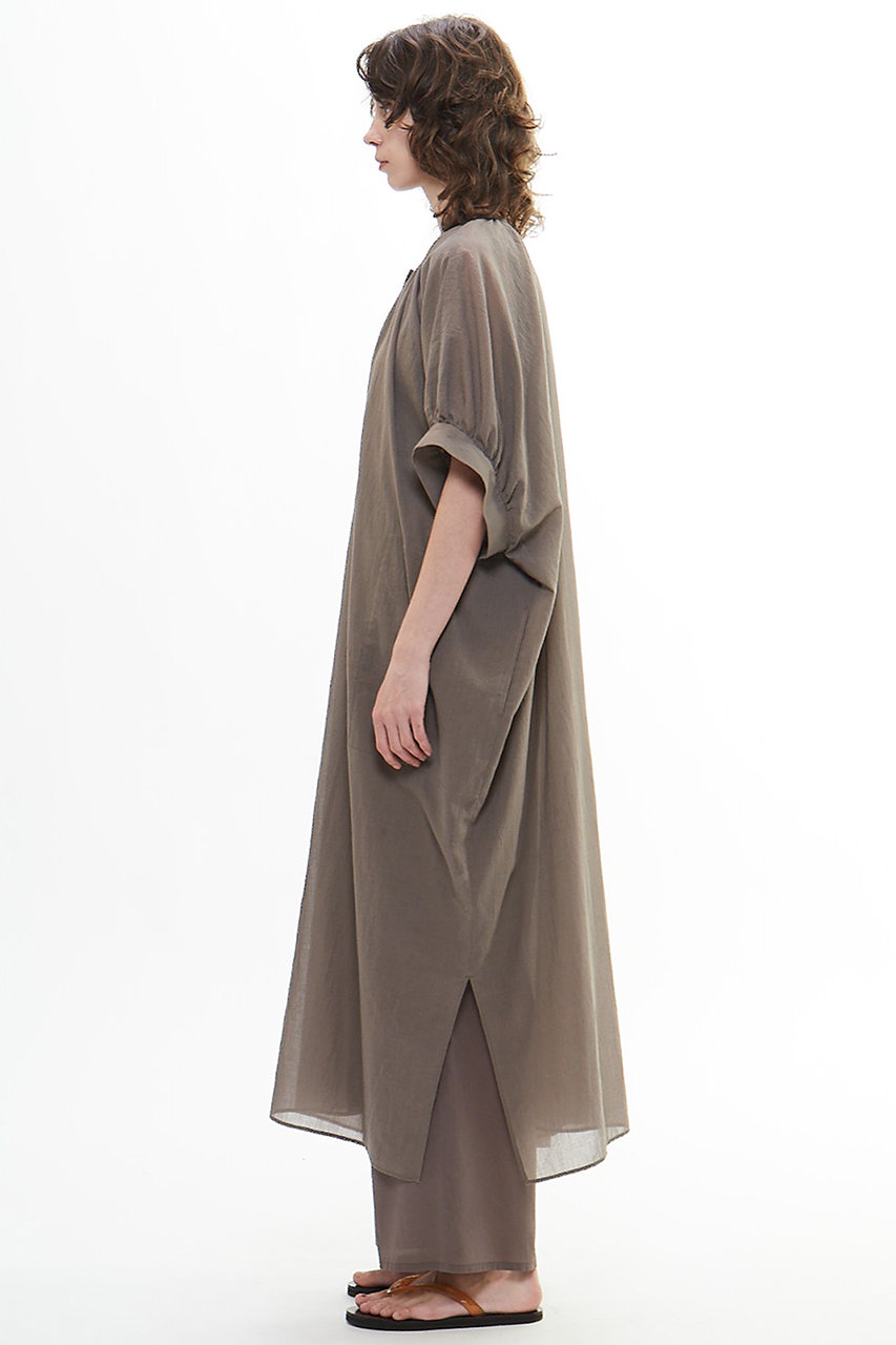 PLAIN PEOPLE(プレインピープル)｜ボイルクルーネックドレス/トープ の