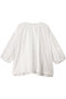ボイルギャザーブラウス プレインピープル/PLAIN PEOPLE ホワイト