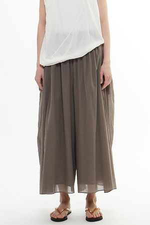 プレインピープル/PLAIN PEOPLEのボイルギャザースカート風パンツ(110600/110602)