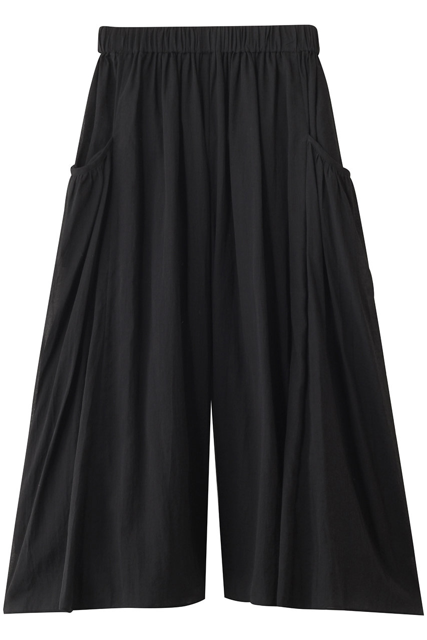 PLAIN PEOPLE ボイルギャザースカート風パンツ (ブラック, 3) プレインピープル ELLE SHOP PLAIN PEOPLE ボイルギャザースカート風パンツ (ブラック, 3) プレインピープル ELLE SHOP