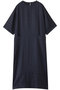 キャンブリックリネンダブルピコット刺繍ワンピース プレインピープル/PLAIN PEOPLE ネイビー
