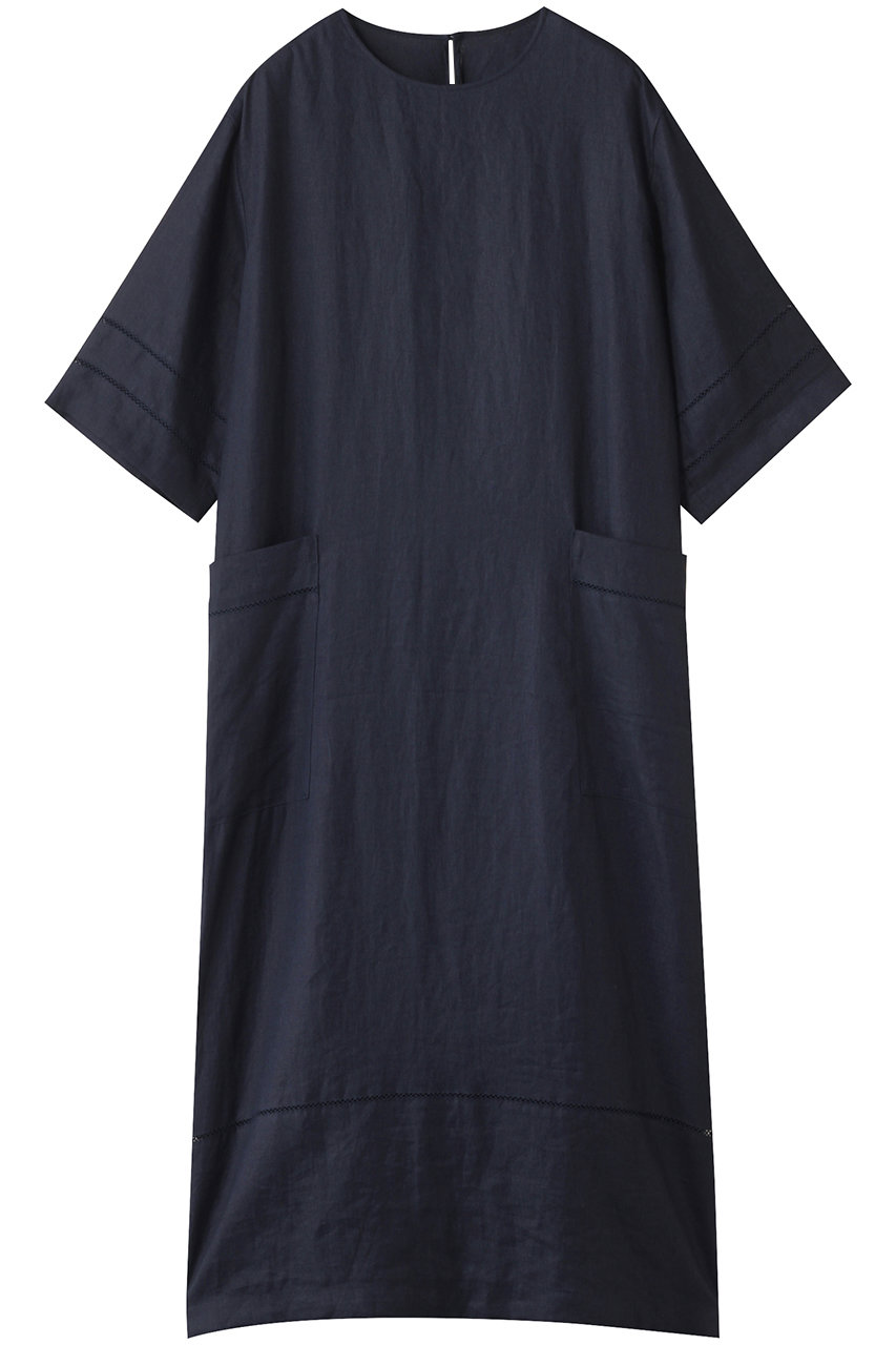 キャンブリックリネンダブルピコット刺繍ワンピース