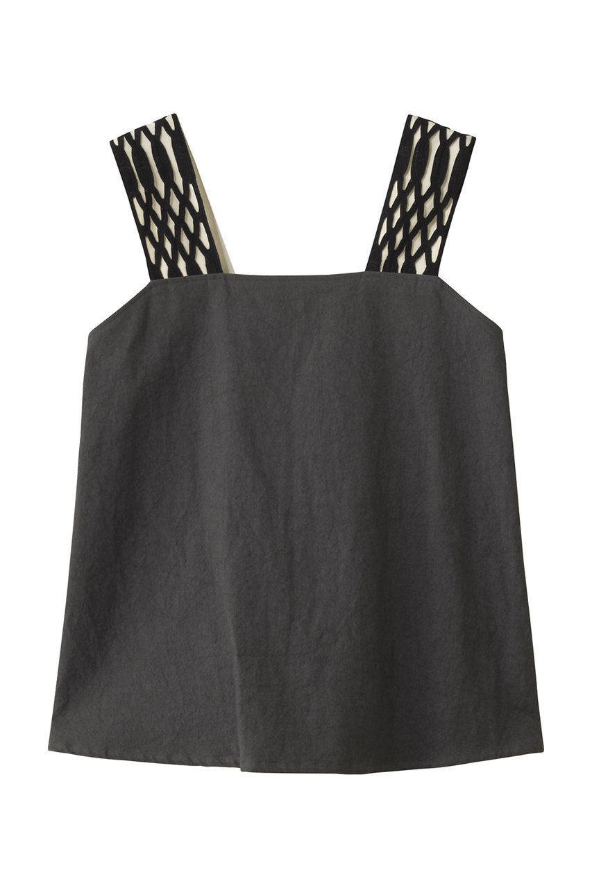 PLAIN PEOPLE コットンリネンラミーキャンバスキャミソールトップス (グレー, F) プレインピープル ELLE SHOP PLAIN PEOPLE コットンリネンラミーキャンバスキャミソールトップス (グレー, F) プレインピープル ELLE SHOP