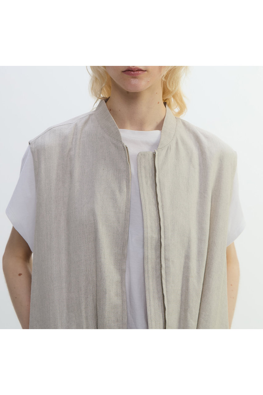 PLAIN PEOPLE(プレインピープル)｜リネンレーヨンストレッチブルゾン