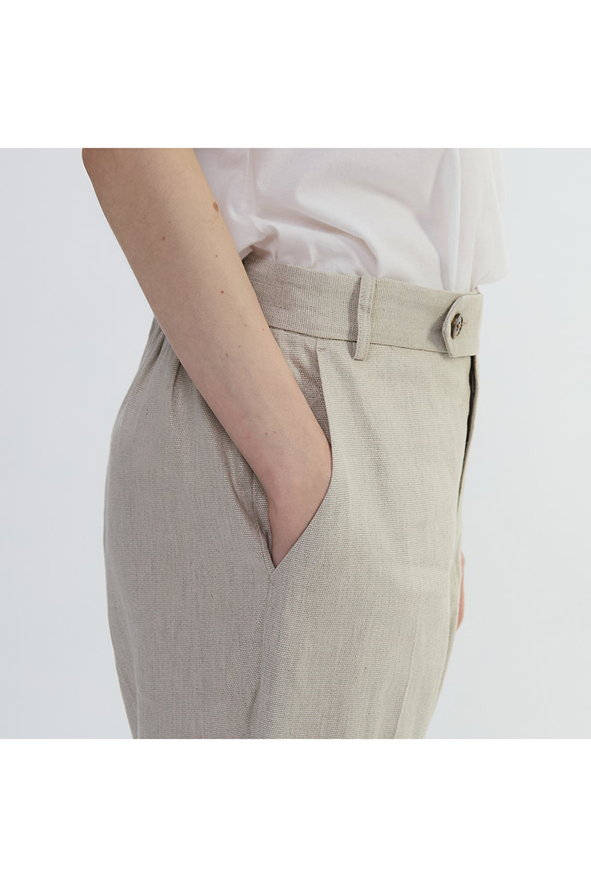 PLAIN PEOPLE リネンパンツ サイズ3 新品タグ付き PLAIN PEOPLE(プレインピープル)｜リネンレーヨンタンブラーウエスト