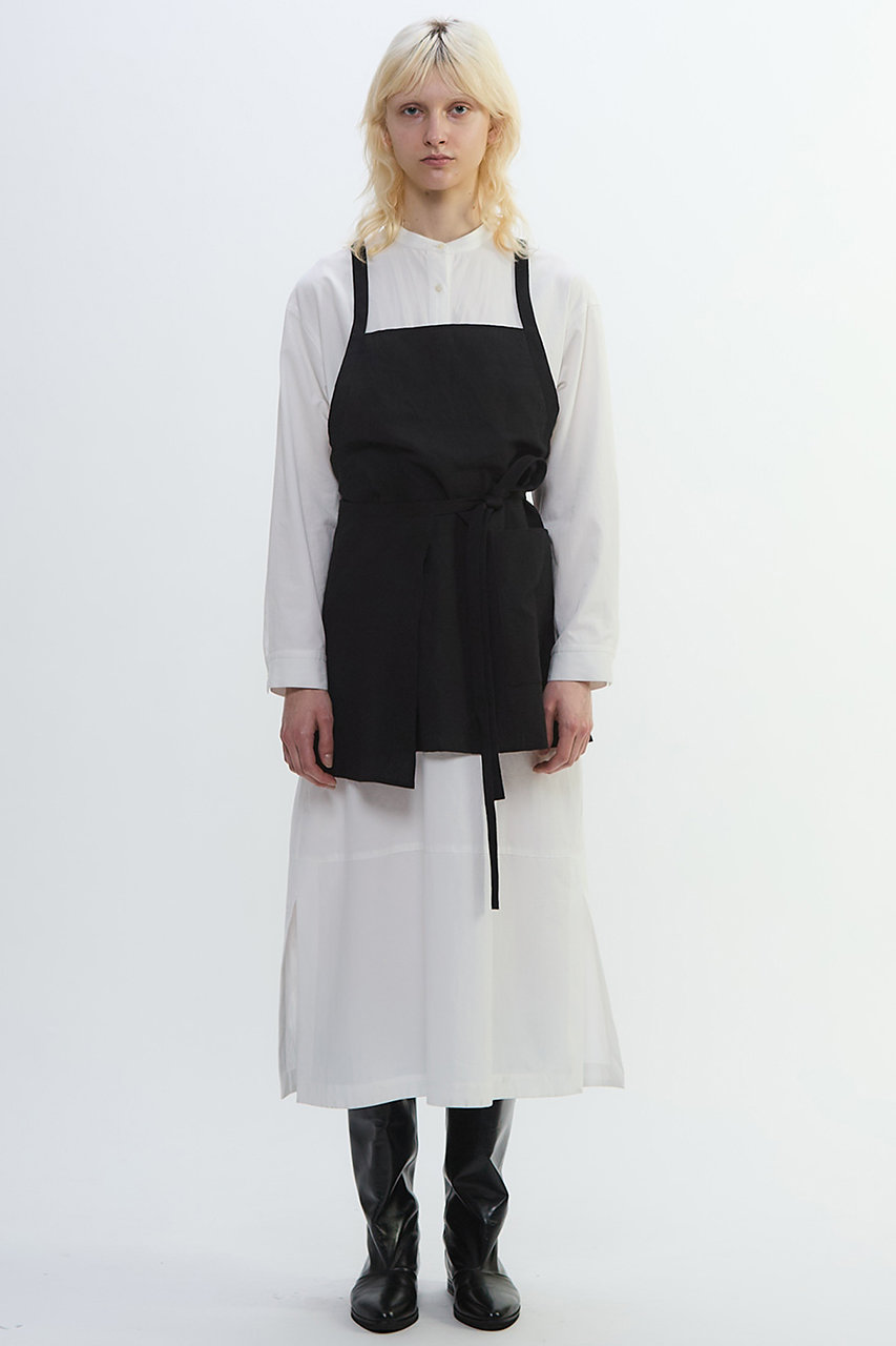 PLAIN PEOPLE リネンウールタンブラーワッシャーエプロンベスト (ブラック, F) プレインピープル ELLE SHOP PLAIN PEOPLE リネンウールタンブラーワッシャーエプロンベスト (ブラック, F) プレインピープル ELLE SHOP