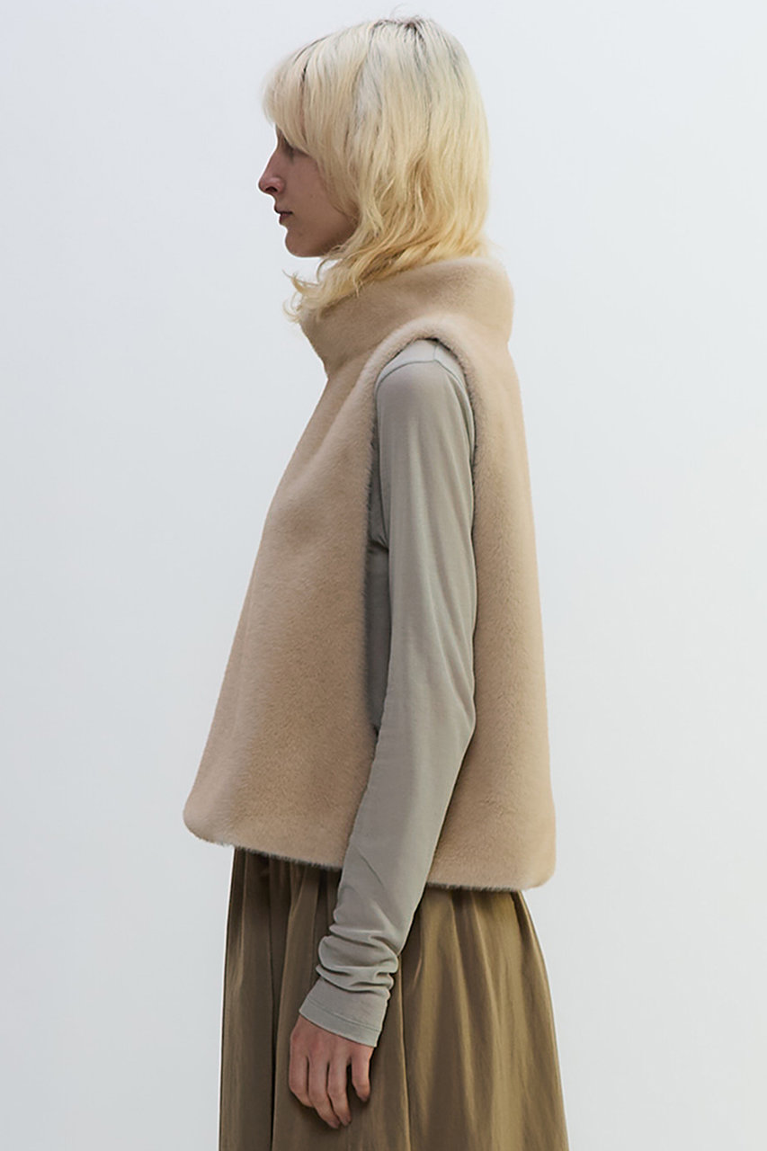 PLAIN PEOPLE(プレインピープル)｜フェイクファーオフタートルベスト