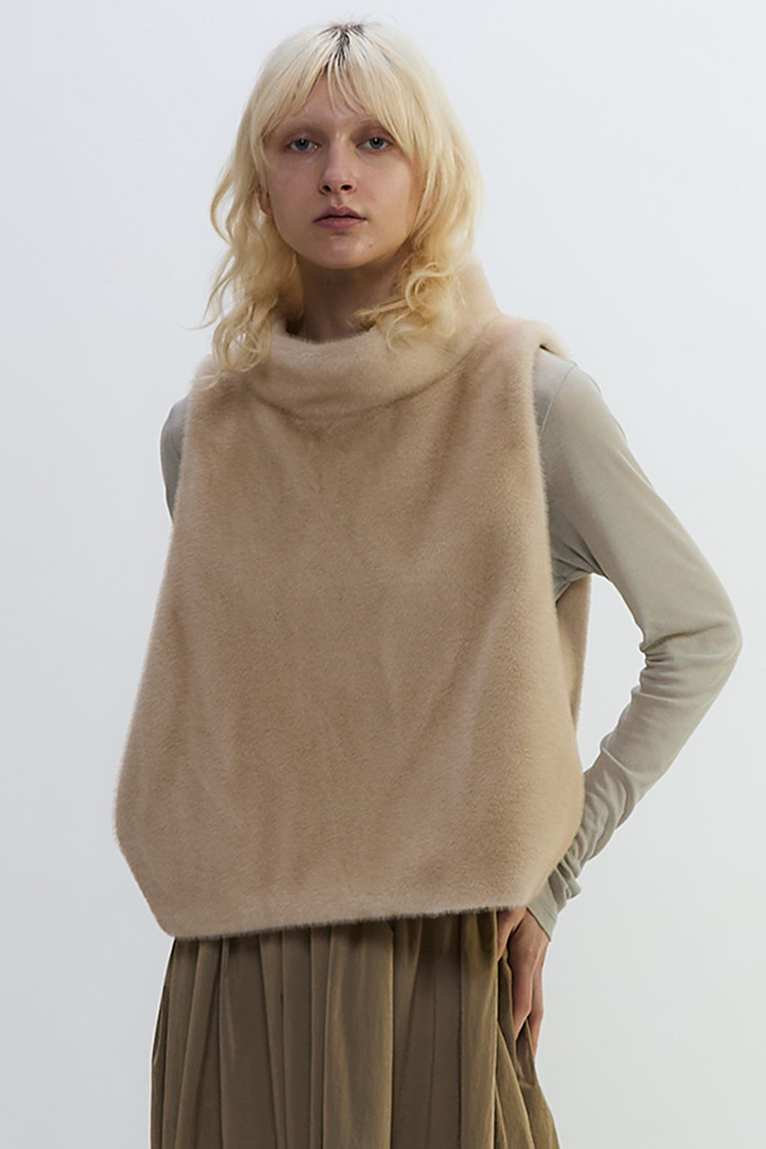 PLAIN PEOPLE(プレインピープル)｜フェイクファーオフタートルベスト