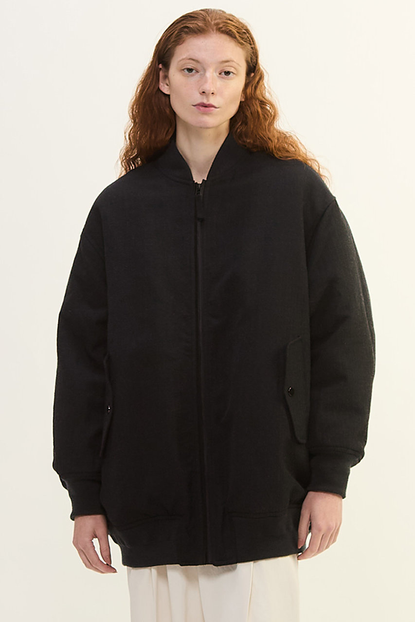 PLAIN PEOPLE(プレインピープル)|ウールリネンヘリンボンMA-1型 PLAIN PEOPLE(プレインピープル)|ウールリネンヘリンボンMA-1型