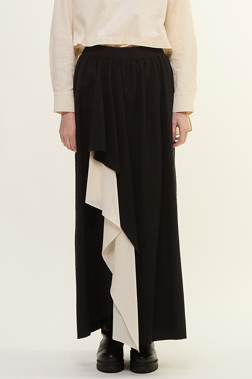 PLAIN PEOPLE ウールリネンヘリンボンレイヤードスカート (チャコールグレー, 2(S)) プレインピープル ELLE SHOP PLAIN PEOPLE ウールリネンヘリンボンレイヤードスカート (チャコールグレー, 2(S)) プレインピープル ELLE SHOP
