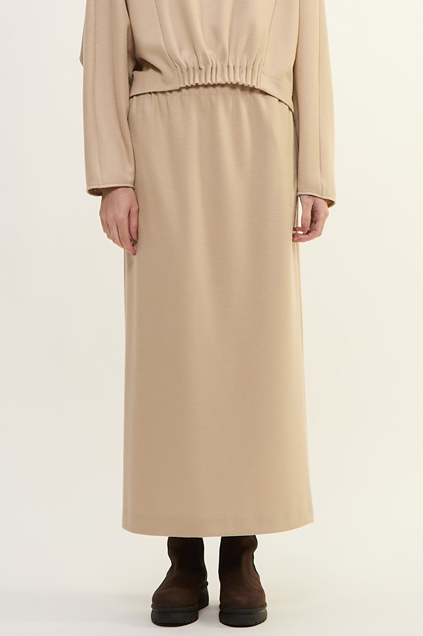 PLAIN PEOPLE ダンボールジャージ/ミルドジャージストレートスカート (ベージュ, 2(S)) プレインピープル ELLE SHOP PLAIN PEOPLE ダンボールジャージ/ミルドジャージストレートスカート (ベージュ, 2(S)) プレインピープル ELLE SHOP