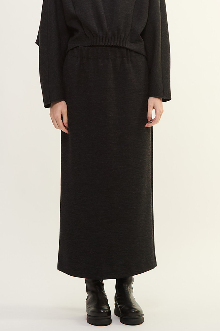 PLAIN PEOPLE ダンボールジャージ/ミルドジャージストレートスカート (チャコールグレー, 4(L)) プレインピープル ELLE SHOP PLAIN PEOPLE ダンボールジャージ/ミルドジャージストレートスカート (チャコールグレー, 4(L)) プレインピープル ELLE SHOP