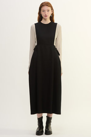 PLAIN PEOPLE ノースリーブロングワンピース ホワイト　インナーあり PLAIN PEOPLE ノースリーブロングワンピース ホワイト インナーあり