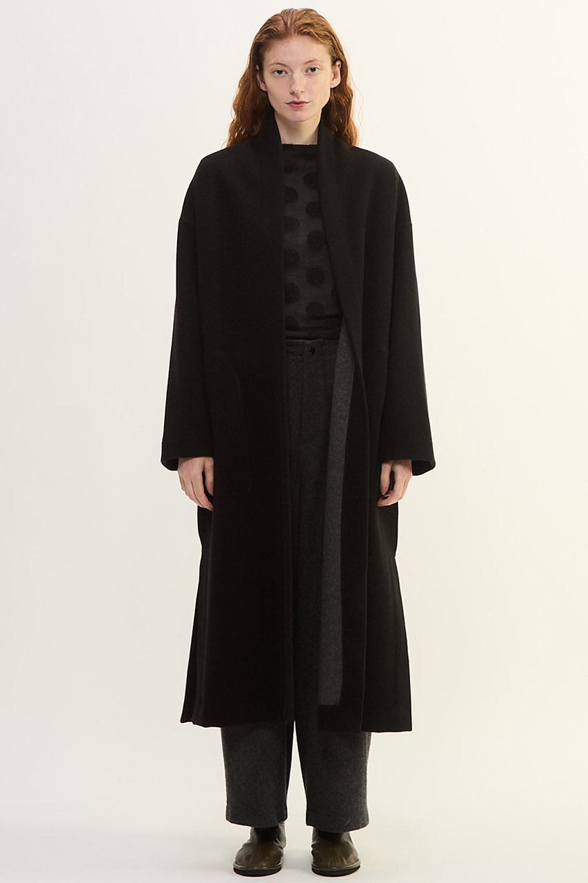 PLAIN PEOPLE カシミヤフリースコート (ブラック, F) プレインピープル ELLE SHOP PLAIN PEOPLE カシミヤフリースコート (ブラック, F) プレインピープル ELLE SHOP