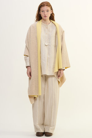 プレインピープル/PLAIN PEOPLEの【予約販売】カシミヤフリース片袖ストール(140100/140101)