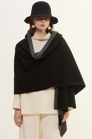 【未使用品】PLAIN PEOPLE マフラー ブラック 未使用品】PLAIN PEOPLE マフラー ブラック PLAIN PEOPLE
